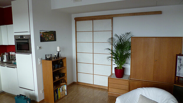 Shoji als Zimmertür